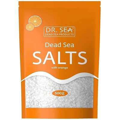 DR. SEA Натуральная минеральная соль Мертвого моря обогащенная экстрактом апельсина.