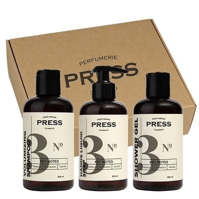 PRESS GURWITZ PERFUMERIE Набор Шампунь для волос безсульфатный №3+ Гель для душа + Жидкое мыло