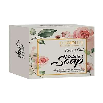 COSMOLIVE Мыло натуральное розовое rose natural soap 125