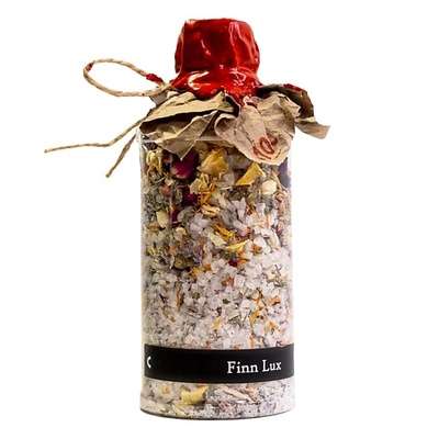 FINNLUX Соль для ванны морская ароматическая с сухоцветами и эфирным маслом розы 500