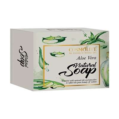 COSMOLIVE Мыло натуральное Aloe Vera natural soap 125