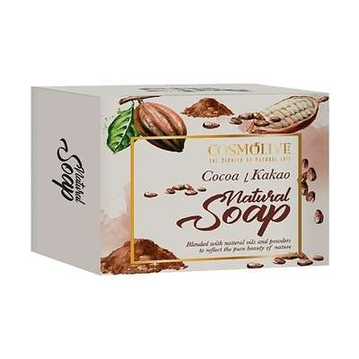 COSMOLIVE Мыло натуральное с какао cocoa natural soap 125