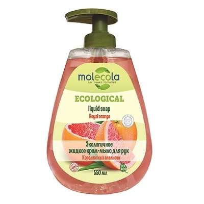 MOLECOLA Экологичное жидкое мыло для рук Королевский апельсин 500