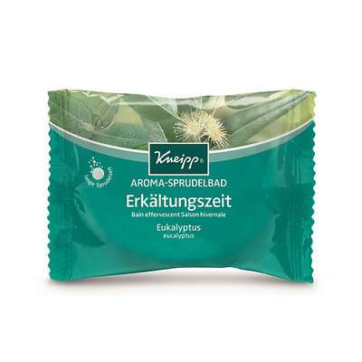 KNEIPP Бомбочка (таблетка) солевая ароматическая для жемчужной ванны с эвкалиптом при холодной погоде