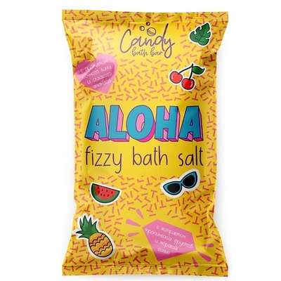 LABORATORY KATRIN Шипучая двухцветная соль для ванн Candy bath bar "Aloha" 100