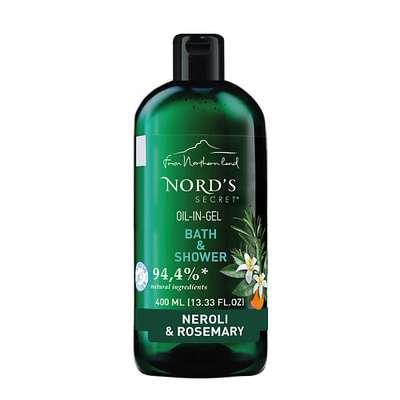 NORD'S SECRET Тонизирующий гель для душа с эфирным маслом "Цветок нероли и розмарин"