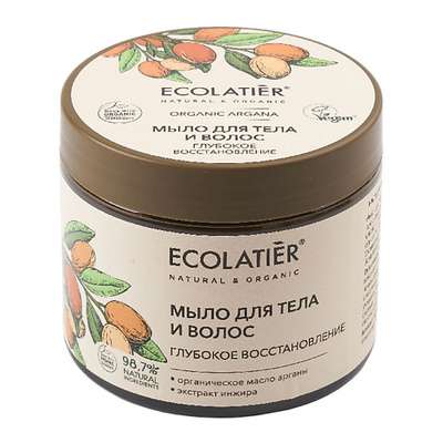 ECOLATIER GREEN Мыло для тела и волос Глубокое восстановление ORGANIC ARGANA 350