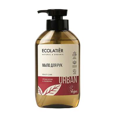 ECOLATIER Жидкое мыло для рук ягоды асаи & танжерин 400