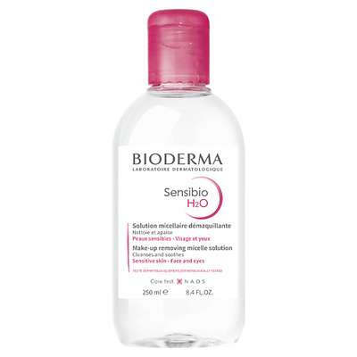BIODERMA Мицеллярная вода для очищения нормальной и чувствительной кожи лица Sensibio H2O 250