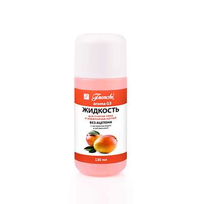 УМНАЯ ЭМАЛЬ Frenchi aroma G3 Жидкость для снятия лака и укрепления ногтей (с экстрактом манго)