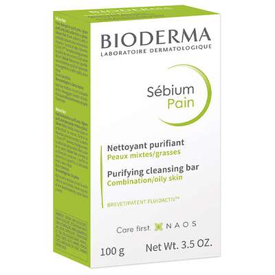 BIODERMA Мыло очищающее для жирной и комбинированной кожи лица и тела Sebium 100