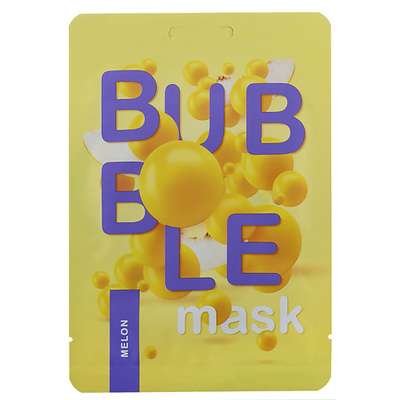 ЛЭТУАЛЬ Пузырьковая маска для лица с экстрактом дыни "Очищение и защита" Funky Fun