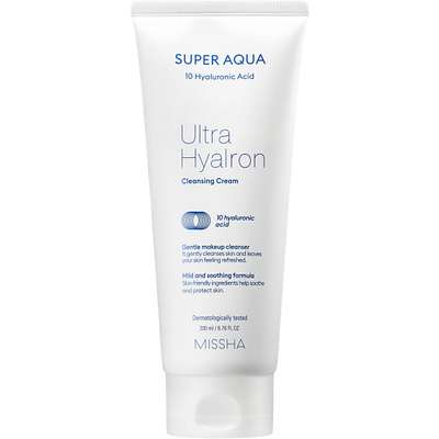 MISSHA Пенка кремовая Super Aqua Ultra Hyalron для умывания и снятия макияжа