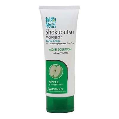 SHOKUBUTSU Пенка для умывания От прыщей для жирной и комбинированной кожи (Acne Solution) 100