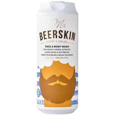 BEERSKIN Гель для тела, лица и бороды Mr Beerskin Boost & Relax Face&Body Washing Gel