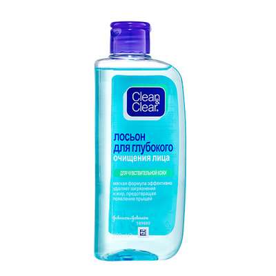 CLEAN & CLEAR Лосьон для глубокого очищения лица для чувствительной кожи