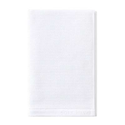 SOFT SILVER Антибактериальное махровое полотенце для тела с массажным эффектом, 65х140 см. Цвет: «Альпийский снег» (белый)