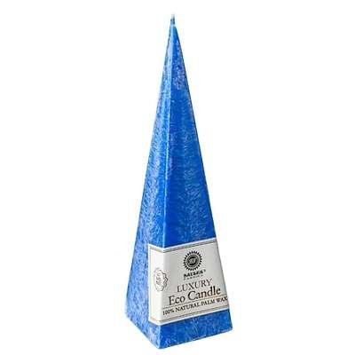 SAULES FABRIKA Свеча Пирамида Синяя