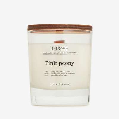 REPOSE FLAVOUR Свеча ароматическая Pink peony/ Розовый пион 120