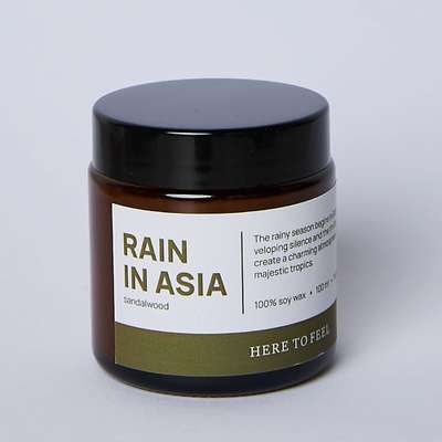 HERE TO FEEL Аромасвеча "Rain in Asia" 100
