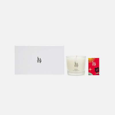 LUMI CANDLE CO. Подарочный набор: ароматическая свеча со спичками Honey & tobacco 1