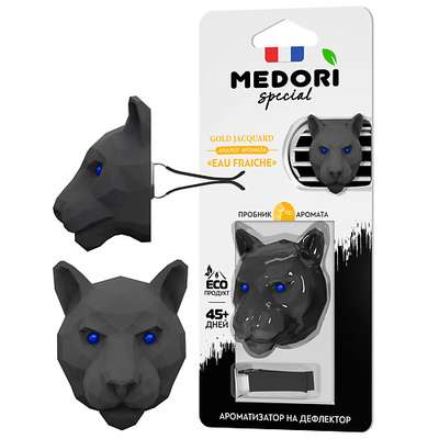 MEDORI Ароматизатор для автомобиля и интерьера Panther 3D 27