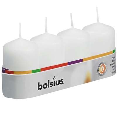 BOLSIUS Свечи столбик Bolsius Classic белые
