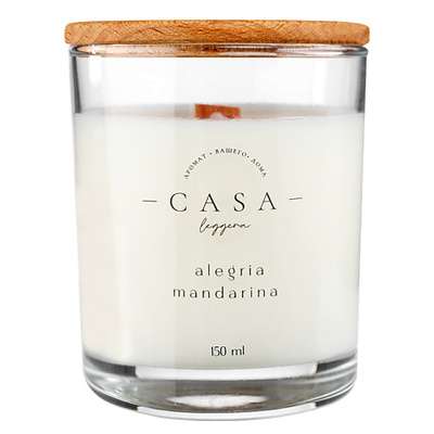 CASA LEGGERA Свеча в стекле Alegria Mandarina 150
