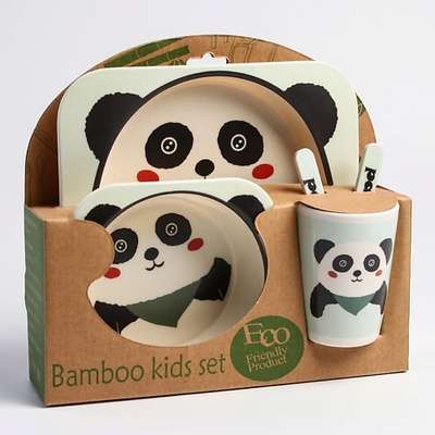 КРОШКА Я Набор бамбуковой посуды «Панда»