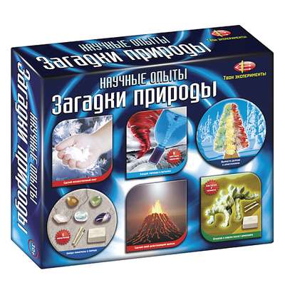 МАЭСТРО, БРАВО! Научный набор 6 в 1 "Научные опыты. Загадки природы"