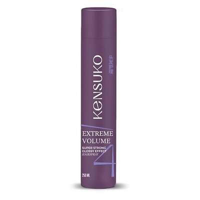 KENSUKO Лак для волос EXTREME сверхсильная фиксация (с эффектом блеска) 250
