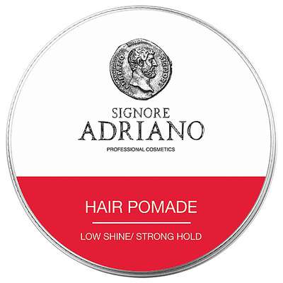 SIGNORE ADRIANO Помада для укладки волос на водной основе "Hair pomade strong" сильной фиксации