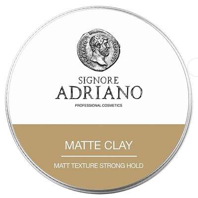 SIGNORE ADRIANO Матовая глина "Matte clay Strong" сильной фиксации, для классических укладок.