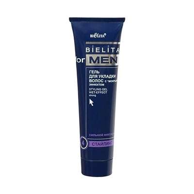 БЕЛИТА Bielita For Men Гель для укладки волос с мокрым эффектом сильной фиксации 100