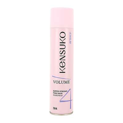 KENSUKO Лак для волос объем для тонких волос (суперсильной фиксации) 250