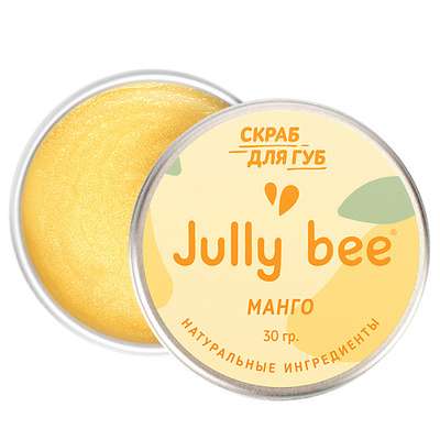 JULLY BEE Сахарный скраб для губ Манго Lips Care