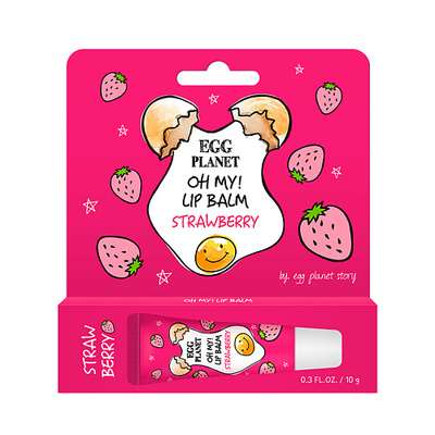 EGG PLANET Бальзам для губ увлажняющий Клубника OH MY! LIP BALM 10