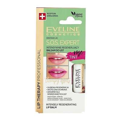 EVELINE Бальзам для губ S.O.S. EXPERT ROSE TINT 4.5