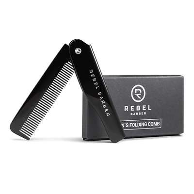 REBEL Расческа для бороды Folding Beard Comb