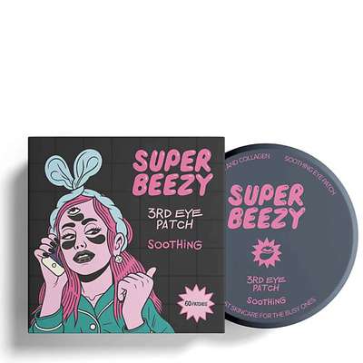 SUPER BEEZY Патчи для глаз гидрогелевые для питания и смягчения 3RD Eye Patch