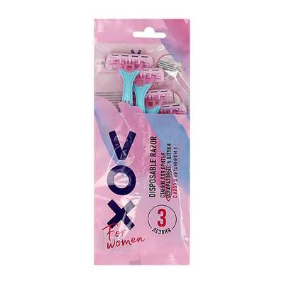 VOX Станок для бритья одноразовый FOR WOMEN 3 лезвия 4