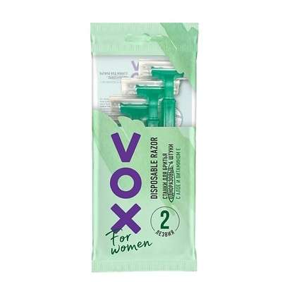 VOX Станок для бритья одноразовый FOR WOMEN 2 лезвия 4