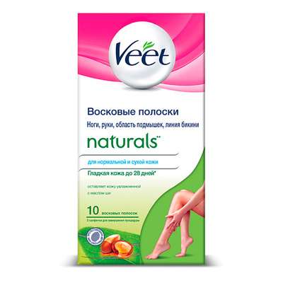 VEET Полоски восковые с маслом ши NATURALS