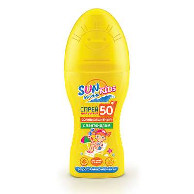 SUN MARINA KIDS Детский спрей для безопасного загара SPF-50+ 150