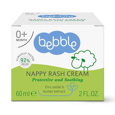 BEBBLE Крем от опрелостей и кожных раздражений Nappy Rash Cream 0+ 60