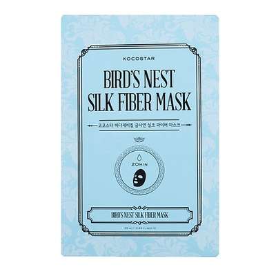 KOCOSTAR Дерматропная маска для лица "Гнездо Салангана" BIRD'S NEST SILK FIBER MASK