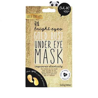 OH K GOLD UNDER EYE MASK Маска увлажняющая и выравнивающая тон кожи для зоны вокруг глаз "Золотая"