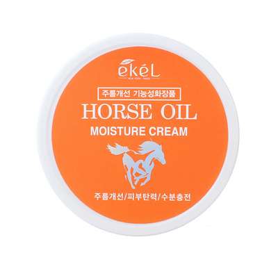 Ekel Крем для лица с Лошадиным жиром Восстанавливающий Moisture Cream Horse Oil 100