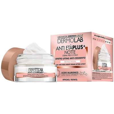 DEBORAH Крем ночной для лица и шеи лифтинг эффект Dermolab Anti-Eta Plus+ Face And Neck Night Cream Lifting Effect