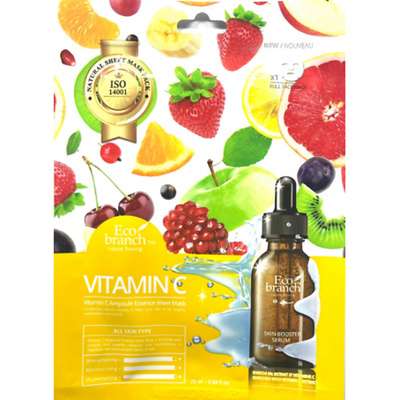 ECO BRANCH Маска для лица с витамином С 25